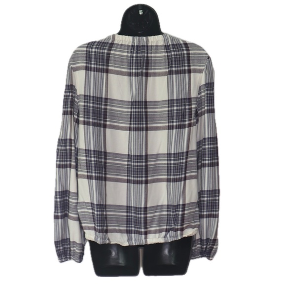 Glacier Plaid Blouse (Cloth & Stone for Anthropologie) - Picture 2 of 3